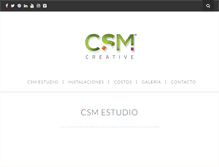 Tablet Screenshot of csm-estudio.com